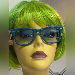 Ray-Ban RARE Vintage 80’s Wayfarer blue & Ivory Handmade in Italy VGC for age